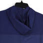 Mens Blue Sleeveless Drawstring Hooded Activewear Full-Zip Vest Size M image number 4