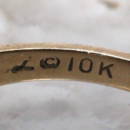 Landstrom's 10K Black Hills Gold Flower Ring Size 8.5 - 2.5g image number 5
