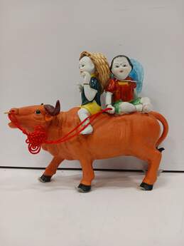 KOSHSH Children Riding Bull Figurine