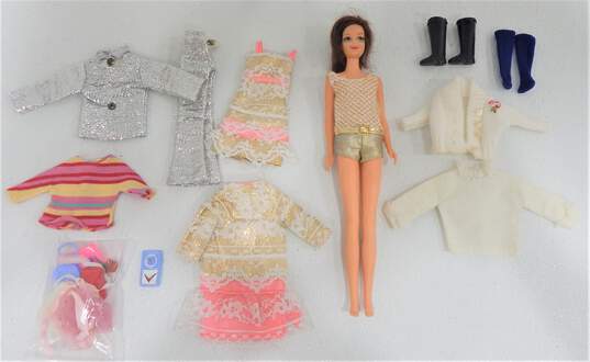 Vntg 1960s Barbie Casey Doll Red Hair TNT Rooted Lashes In Original Swimsuit W/ Extras image number 1