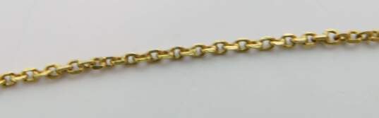 Fancy 21k Yellow Gold Chain Necklace 3.0g image number 4