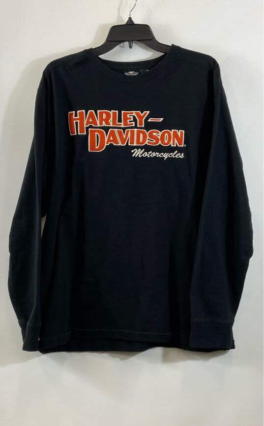 Harley Davidson Black Long Sleeve - Size X Large image number 1