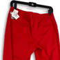 NWT Womens Red Stretch Slim Fit Skinny Leg Pockets Ankle Pants Size 4 image number 4