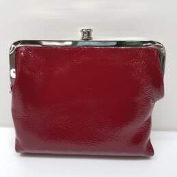 Hobo International Red Patent Leather Kiss Lock Wristlet/Coin Pouch alternative image