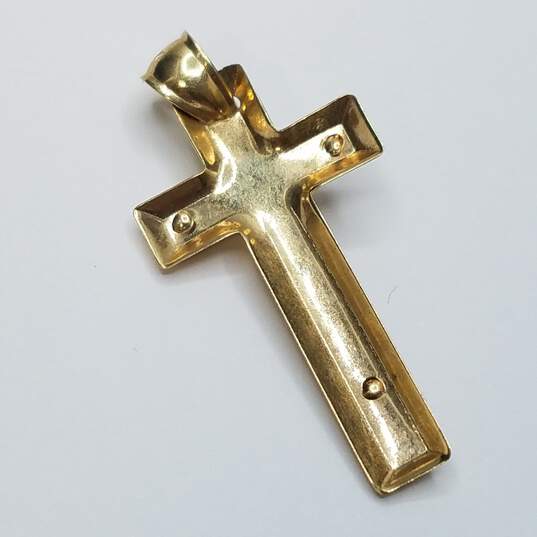 In 14K Gold Crucifix Pendant 2.1g image number 4