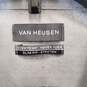 Van Heusen Men White Graphic Button Up L NWT image number 3