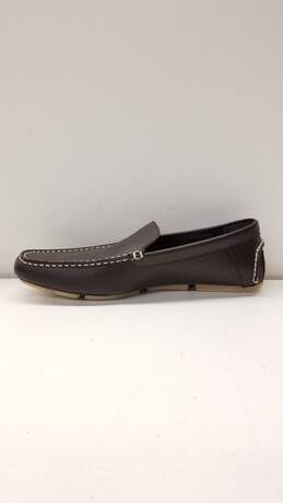 Calvin Klein Miguel Brown Perforated Leather Driver Loafers Men's Size 10 alternative image