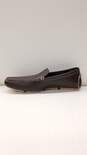 Calvin Klein Miguel Brown Perforated Leather Driver Loafers Men's Size 10 image number 2