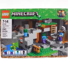 Sealed Lego Minecraft 21141 The Zombie Cave Building Toy Set