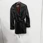 Wilsons Leather Black Leather Belted Jacket Men's Size L image number 1