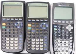 Lot of 5 Texas Instruments Graphing Calculators TI-83 TI-83 Silver Edition alternative image