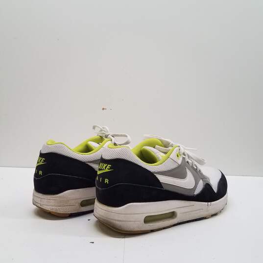 Nike Air Max 1 Essential Black Medium Grey Volt Athletic Shoes Men's Size 9 image number 4