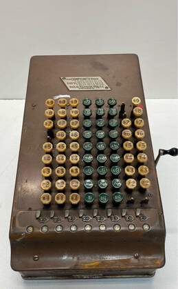 Comptometer Brown Steel C.R. SMITH Adding Machine