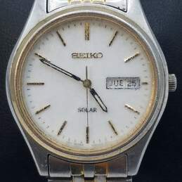 Seiko 36mm Case Solar Men's Stainless Steel 2-tone quartz watch