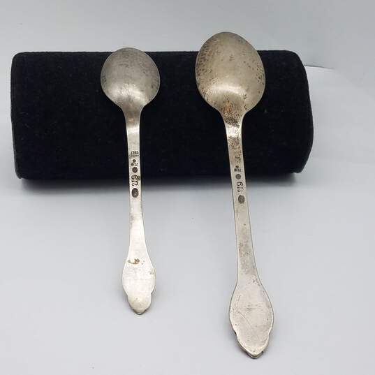 830s Silver & Enamel Souvenir Spoon 11pcs 190.0g image number 2