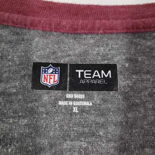Womens Washington Redskins Football-NFL Lace 3/4 Sleeve T-Shirt Size X-Large image number 4