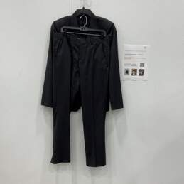 Emporio Armani Mens Gray Striped Blazer And Pants 2 Piece Suit Set Sz 50 w/ COA