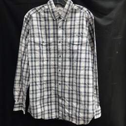 Lacoste Button Down Plaid Shirt Size 40