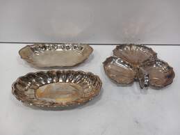 3pc. Bundle of Silver Plated Trays alternative image