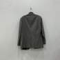 Mens Gray Long Sleeve Notch Lapel Single-Breasted Two Button Blazer image number 2