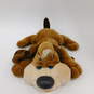 Vintage Basset Hound Dog Plush Stuffed Sad Puppy Blue Box Long Ears 1985 image number 1