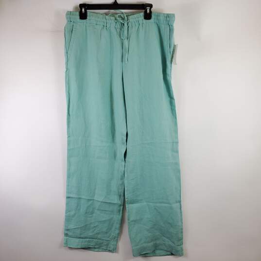 Charter Club Women Turquoise Pants L NWT image number 1