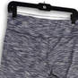 Womens Gray Space Dye Elastic Waist Pull-On Yoga Capri Leggings Size Medium image number 3