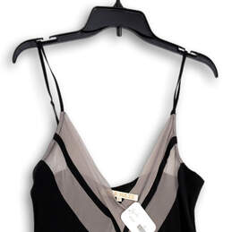 NWT Womens Black Spaghetti Strap Sleeveless Sleepwear Mini Dress Size Large alternative image