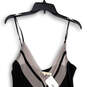 NWT Womens Black Spaghetti Strap Sleeveless Sleepwear Mini Dress Size Large image number 2