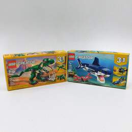 LEGO Creator Sealed 31058 Mighty Dinosaurs & 31088 Deep Sea Creatures