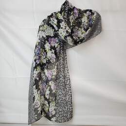 J. Jill Wearever Collection 100% Silk Scarf Floral Design alternative image