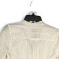 Calvin Klein Womens White Long Sleeve Button Front Blouse Top Size M image number 4