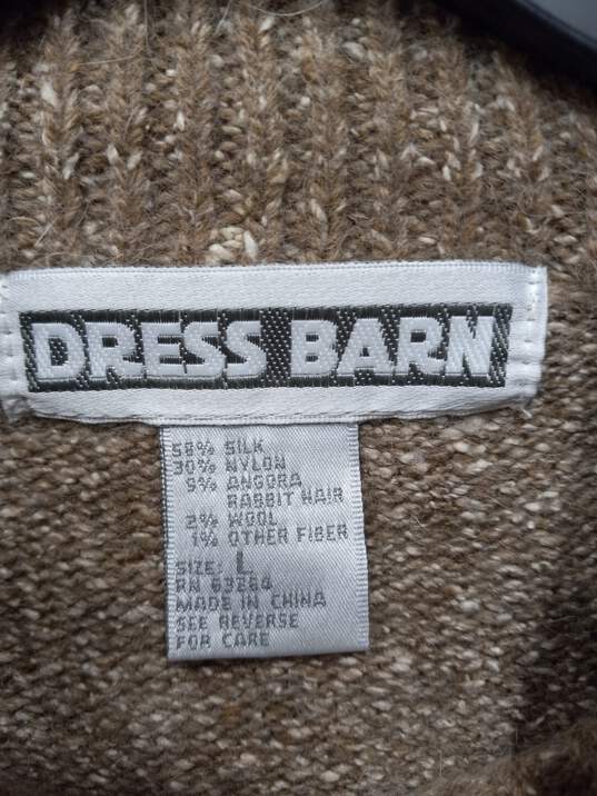 Women's Dress Barn Forest Walk Turtleneck Sweater Sz L image number 3