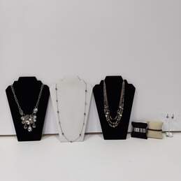 Light Grey Fashion Jewelry Assorted 6pc Lot