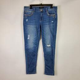 White House Black Market Women Blue Jeans SZ 10