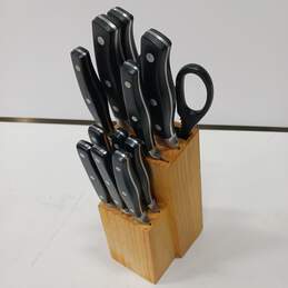 Wolfgang Puck 6 Piece Cutlery w/ Wooden Block Knife Set