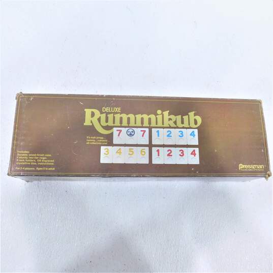 VTG 1980 Pressman Deluxe Rummikub Tile Rummy Game IOB image number 4