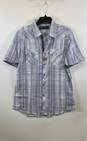 NWT BKE Mens Multicolor Plaid Athletic Fit Short Sleeve Button-Up Shirt Size M image number 1