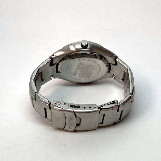 Designer Fossil Silver-Tone Chain Strap Blue Analog Dial Quartz Wristwatch image number 3