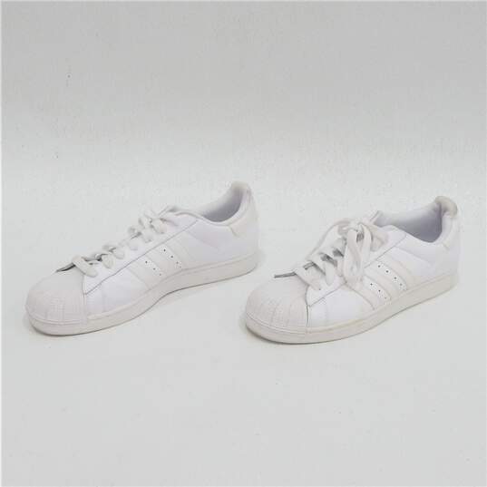 Adidas Superstars II White Leather Men's Shoes Size 11 image number 1