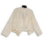 NWT Womens White Long Sleeve Open Front Blazer Jacket Size Large image number 2