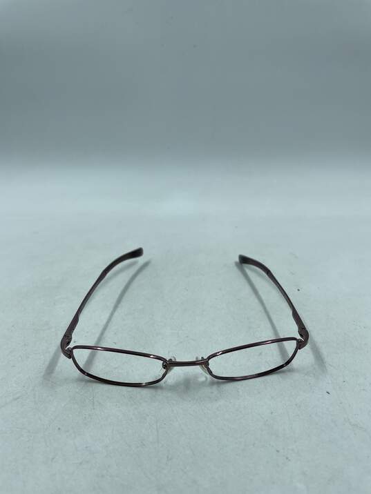 Gucci Metallic Mauve Rectangle Eyeglasses image number 2