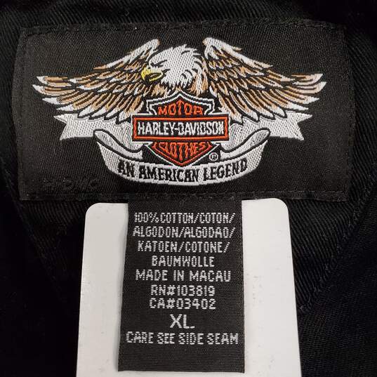 Harley Davidson Men Black Shirt XL image number 3