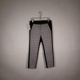 Womens Columnist Tweed Straight Leg Flat Front Pull-On Ankle Pants Size 4R