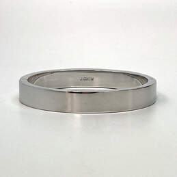 Designer J. Crew Silver-Tone Round Shaped Hinged Thick Bangle Bracelet alternative image