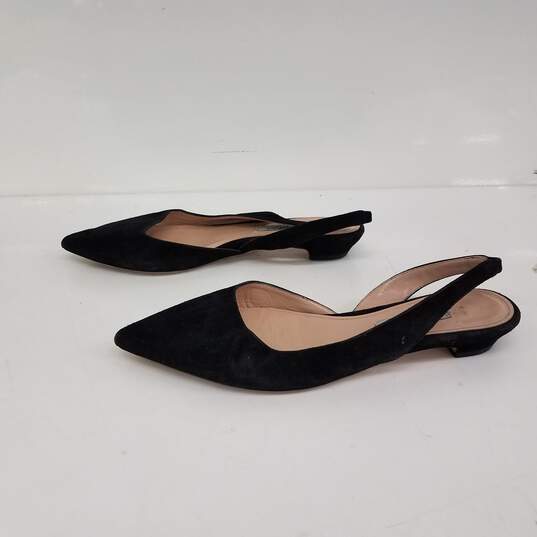 MM Lafleur Black Suede Pointed Sandals Size 36 image number 1