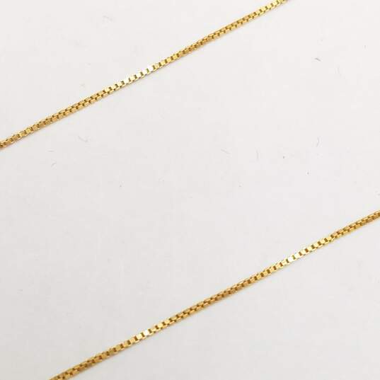 14K Gold Twist Cross Pendant Necklace 3.2g image number 3