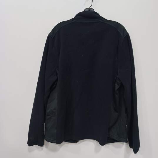 Starter Men's Black Fleece Full Zip Mock Neck Jacket Size L image number 5