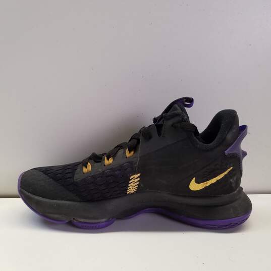 Nike LeBron Witness 5 Lakers Shoes Women Athletic Sneakers US 6.5 image number 2