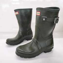 Hunter Green Rubber Rain Boots Women's Size 5